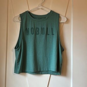 Nobull crop tank teal